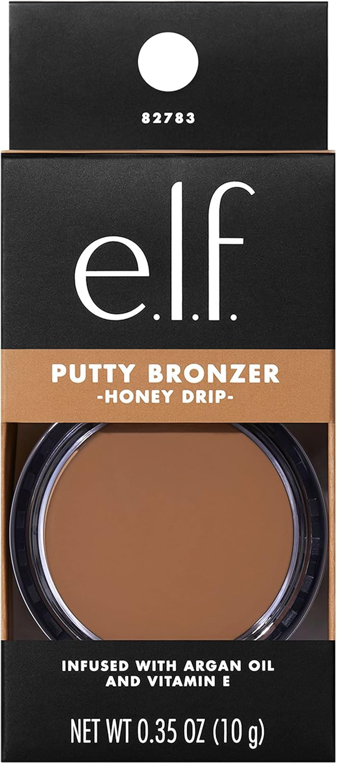 E.L.F. Putty Bronzer, Creamy & Highly Pigmented Formula, Creates A Long-Lasting Bronzed Glow, Infused With Argan Oil & Vitamin E, Golden Daze, 0.35 Oz (10G)