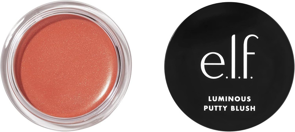 e.l.f. Luminous Putty Blush, Putty To Powder Blush With A Shimmer Finish, Lightweight, Buildable Formula, St. Barts