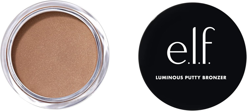 E.L.F. Luminous Putty Bronzer, Lightweight Putty-To-Powder Bronzer For A Radiant, Glowing Finish, Highly Pigmented, Vegan & Cruelty-Free, Summer Fridays