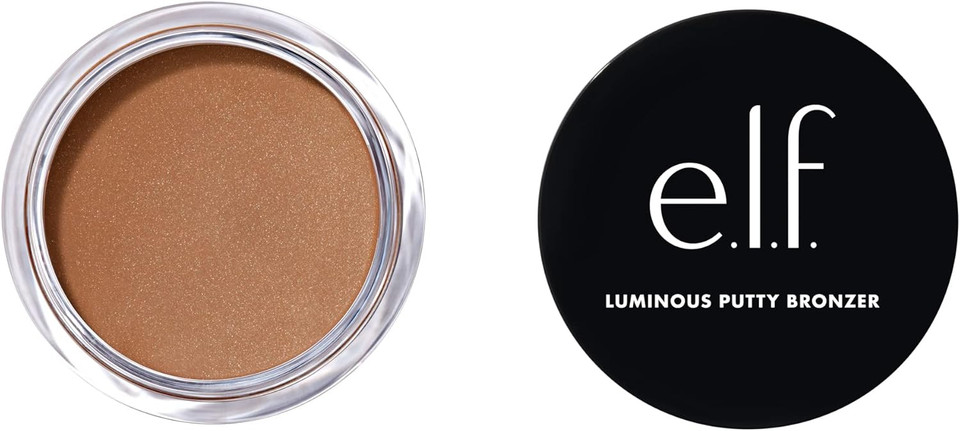 e.l.f. Luminous Putty Bronzer, Lightweight Putty-to-Powder Bronzer For A Radiant, Glowing Finish, Highly Pigmented, Vegan & Cruelty-Free, Vacay Mood e.l.f. Luminous Putty Bronzer, Lightweight Putty-to-Powder Bronzer For A Radiant, Glowing Finish, Highly Pigmented, Vegan & Cruelty-Free, Vacay Mood