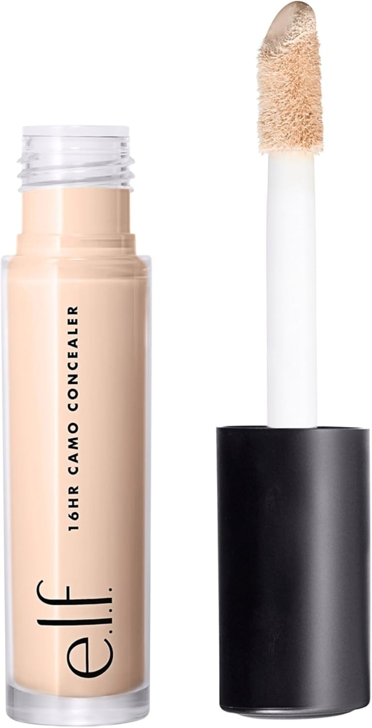 e.l.f. 16HR Camo Concealer Full Coverage Lightweight Conceals Corrects Contours Highlights Dries Matte Shades + 27 Colours Ideal for All Skin Types, Medium Warm, 6 millilitre
