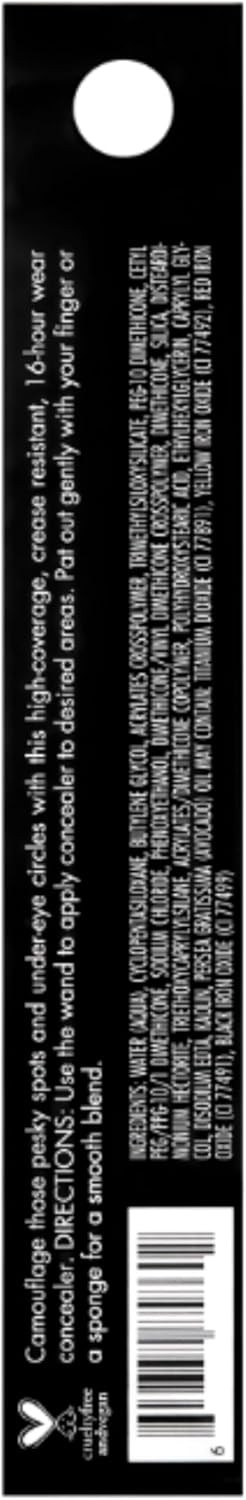 e.l.f. 16HR Camo Concealer, Rich Chocolate, 1 Count (Pack of 1)