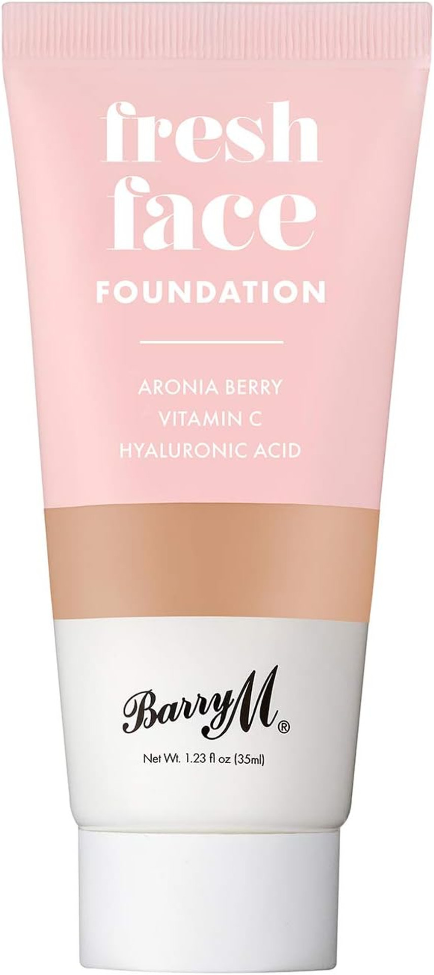 Barry M Cosmetics Fresh Face Lightweight Liquid Foundation Infused With Hyaluronic Acid And Vitamin C, Shade 10 Barry M Cosmetics Fresh Face Lightweight Liquid Foundation Infused With Hyaluronic Acid And Vitamin C, Shade 10