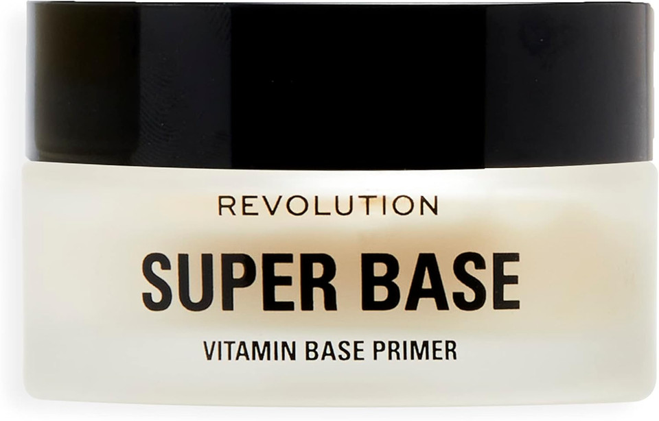 Makeup Revolution, Super Base Vitamin Balm, Hydrating Face Primer, Preps & Plumps Skin, Translucent Formula, Contains Vitamins, 25 ml