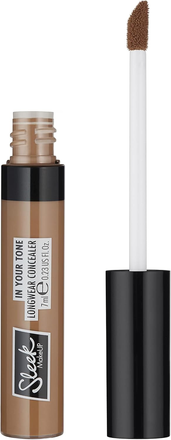 Sleek MakeUP In Your Tone Longwear Concealer, Hides Dark Circles and Covers Blemishes, Buildable Medium to Full Coverage, 5C, 7ml