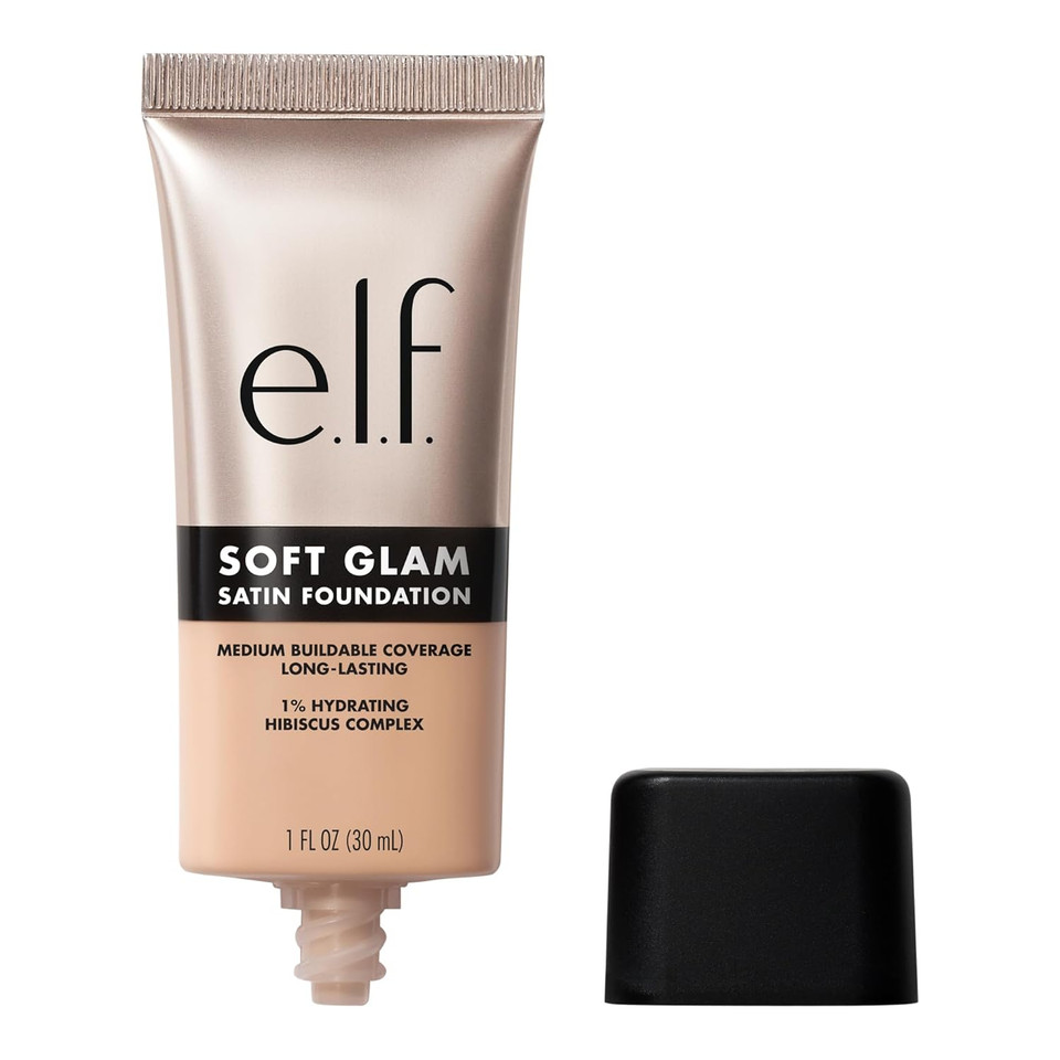 E.L.F. Soft Glam Foundation, Medium Coverage, Long-Lasting & Buildable Foundation For A Smooth, Satin Finish, Vegan & Cruelty-Free, 13 Fair Neutral