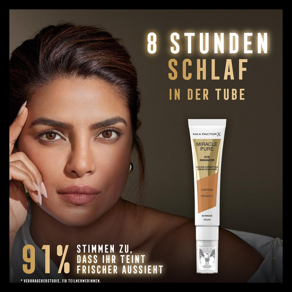 Max Factor Miracle Pure Eye Enhancer - Colour-Correcting Concealer - 06 - Maple, 10ml