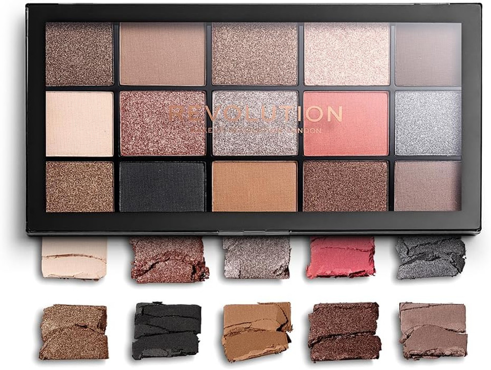 Revolution Beauty London, Reloaded, Eyeshadow Palette, Hypnotic, 15 Shades, 16.5g Revolution Beauty London, Reloaded, Eyeshadow Palette, Hypnotic, 15 Shades, 16.5g