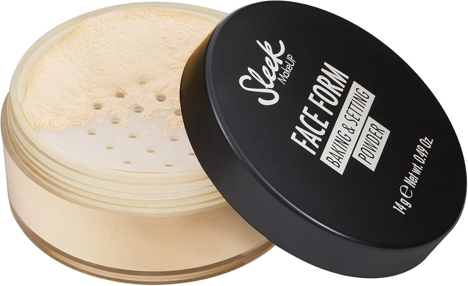 Sleek MakeUP Face Form Baking & Setting Powder, Loose Setting Powder to Lock in Your MakeUP, Lightweight Formula, Medium, 14g