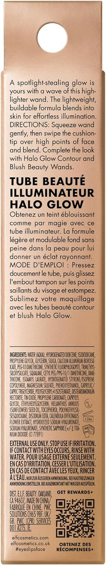 E.L.F. Halo Glow Highlight Beauty Wand, Liquid Highlighter Wand For Luminous, Glowing Skin, Buildable Formula, Vegan & Cruelty-Free, Irl Angel E.L.F. Halo Glow Highlight Beauty Wand, Liquid Highlighter Wand For Luminous, Glowing Skin, Buildable Formula, Vegan & Cruelty-Free, Irl Angel