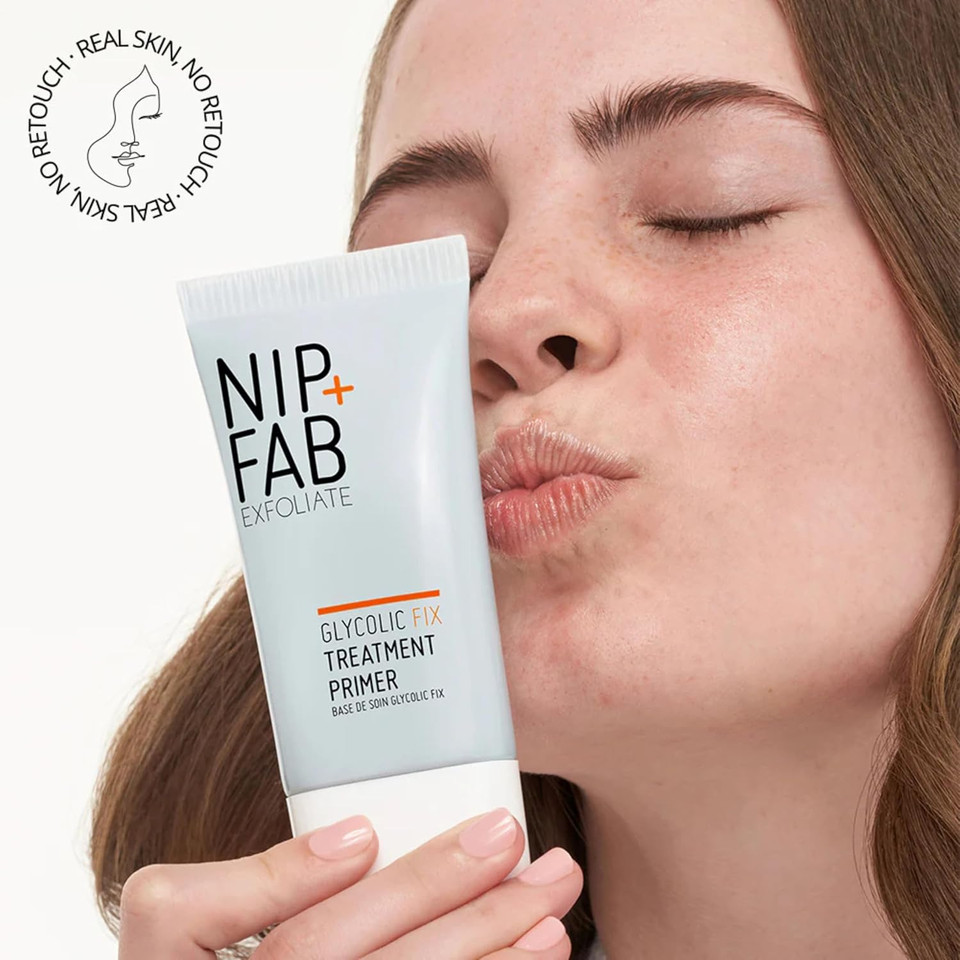 Nip+Fab Glycolic Fix Treatment Primer 40 ml, All-Day Skin Perfecting & Blemish Treatment Primer with 1% Glycolic & 0.5% Salicylic Acids, 2% Niacinamide For Oily, Blemish-Prone Skin