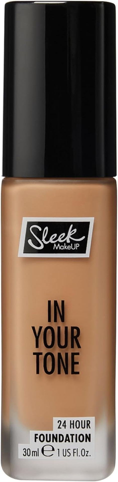 Sleek MakeUP In Your Tone 24 Hour Foundation, Medium Buildable Coverage in 30 Shades, Semi-Matte Flawless Finish, 6N, 30ml Sleek MakeUP In Your Tone 24 Hour Foundation, Medium Buildable Coverage in 30 Shades, Semi-Matte Flawless Finish, 6N, 30ml