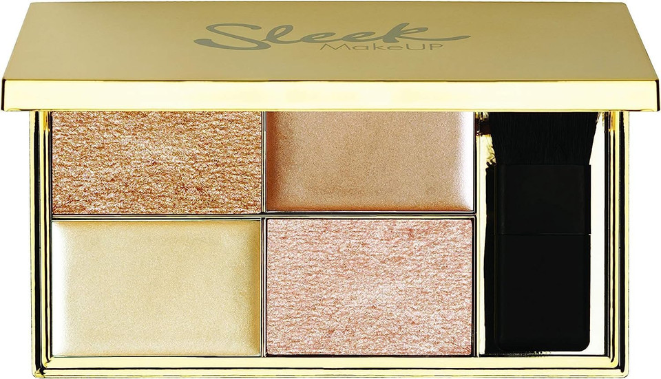 Sleek MakeUP Highlighting Palette, Four Dazzling Shades for a Supercharged Glow, Long Lasting and Lightweight, Intense Colour, Solstice Sleek MakeUP Highlighting Palette, Four Dazzling Shades for a Supercharged Glow, Long Lasting and Lightweight, Intense Colour, Solstice
