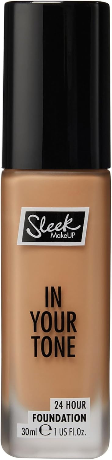 Sleek MakeUP In Your Tone 24 Hour Foundation, Medium Buildable Coverage in 30 Shades, Semi-Matte Flawless Finish, 13C, 30ml
