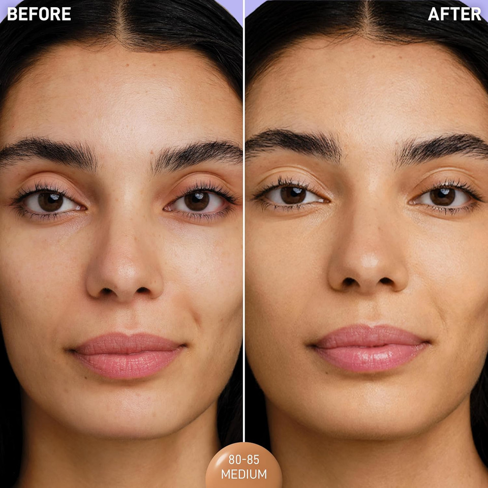 Max Factor Miracle Pure Skin Reset Serum Foundation 80-85 Medium, 2-in-1 Serum Formula, Healthy Looking Skin, Medium Coverage, Satin Matte Finish, 2% Niacinamide, Dermatologically Tested