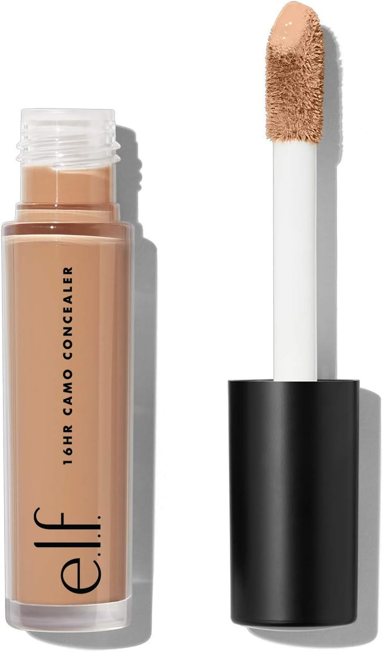 e.l.f.16HR Camo Concealer Full Coverage Lightweight Conceals, Matte 6 Shades + 27 Colours Ideal for All Skin Types, 6ml, Rich Cocoa, 1 count