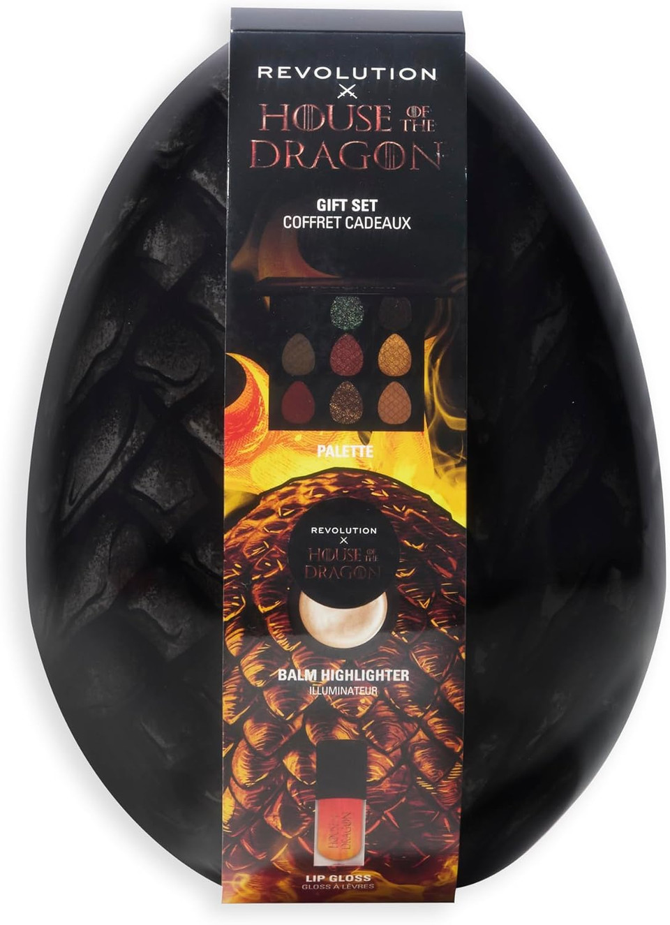 Revolution Beauty, House of Dragon x Revolution Dragon Glow Gift Set, Holiday Makeup Set with Eyeshadow Palette, Lip Oil & Highlighter Balm, Vegan & Cruelty-Free Revolution Beauty, House of Dragon x Revolution Dragon Glow Gift Set, Holiday Makeup Set with Eyeshadow Palette, Lip Oil & Highlighter Balm, Vegan & Cruelty-Free