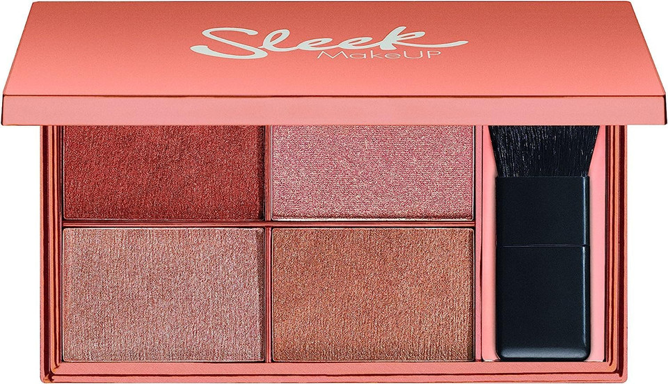 Sleek MakeUP Highlighting Palette, Four Dazzling Shades for a Supercharged Glow, Long Lasting and Lightweight, Intense Colour, Copperplate Sleek MakeUP Highlighting Palette, Four Dazzling Shades for a Supercharged Glow, Long Lasting and Lightweight, Intense Colour, Copperplate