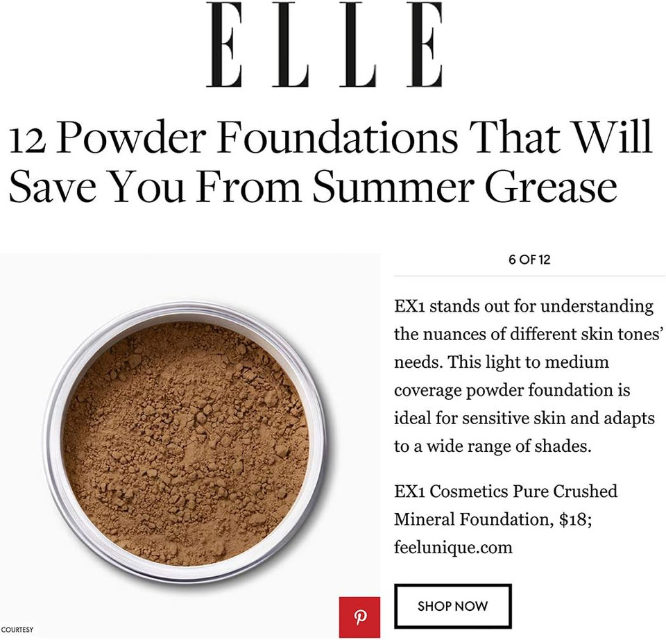 EX1 Cosmetics Pure Crushed Mineral Powder Foundation (3.5)