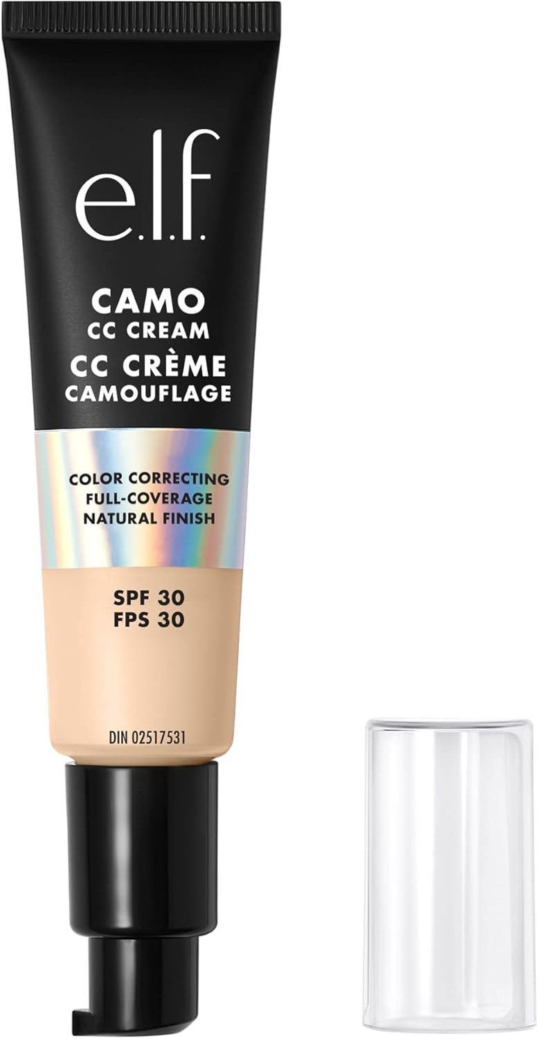 e.l.f. Camo CC Cream, Colour Correcting Full Coverage Foundation with SPF 30, Medium 310 C, 1.05 Oz