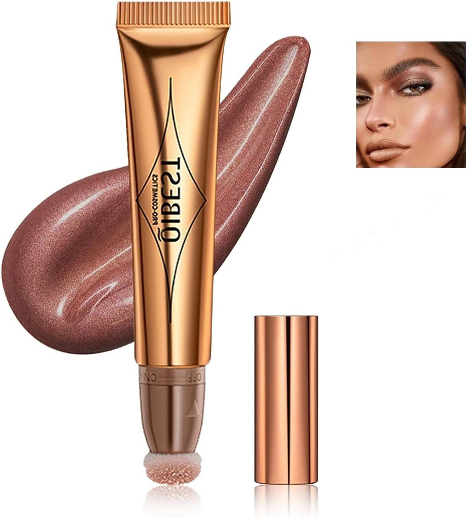 Contour Beauty Wand, Liquid Face Concealer Contouring with Cushion Applicator, High Coverage Natural Matte Finish Highlighter Bronzer Stick Super Silky Cream Face Blush Illuminator Makeup Stick (124#)