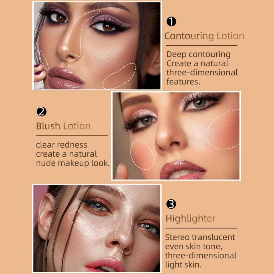 Contour Beauty Wand, Liquid Face Concealer Contouring with Cushion Applicator, High Coverage Natural Matte Finish Highlighter Bronzer Stick Super Silky Cream Face Blush Illuminator Makeup Stick (134#) Contour Beauty Wand, Liquid Face Concealer Contouring with Cushion Applicator, High Coverage Natural Matte Finish Highlighter Bronzer Stick Super Silky Cream Face Blush Illuminator Makeup Stick (134#)