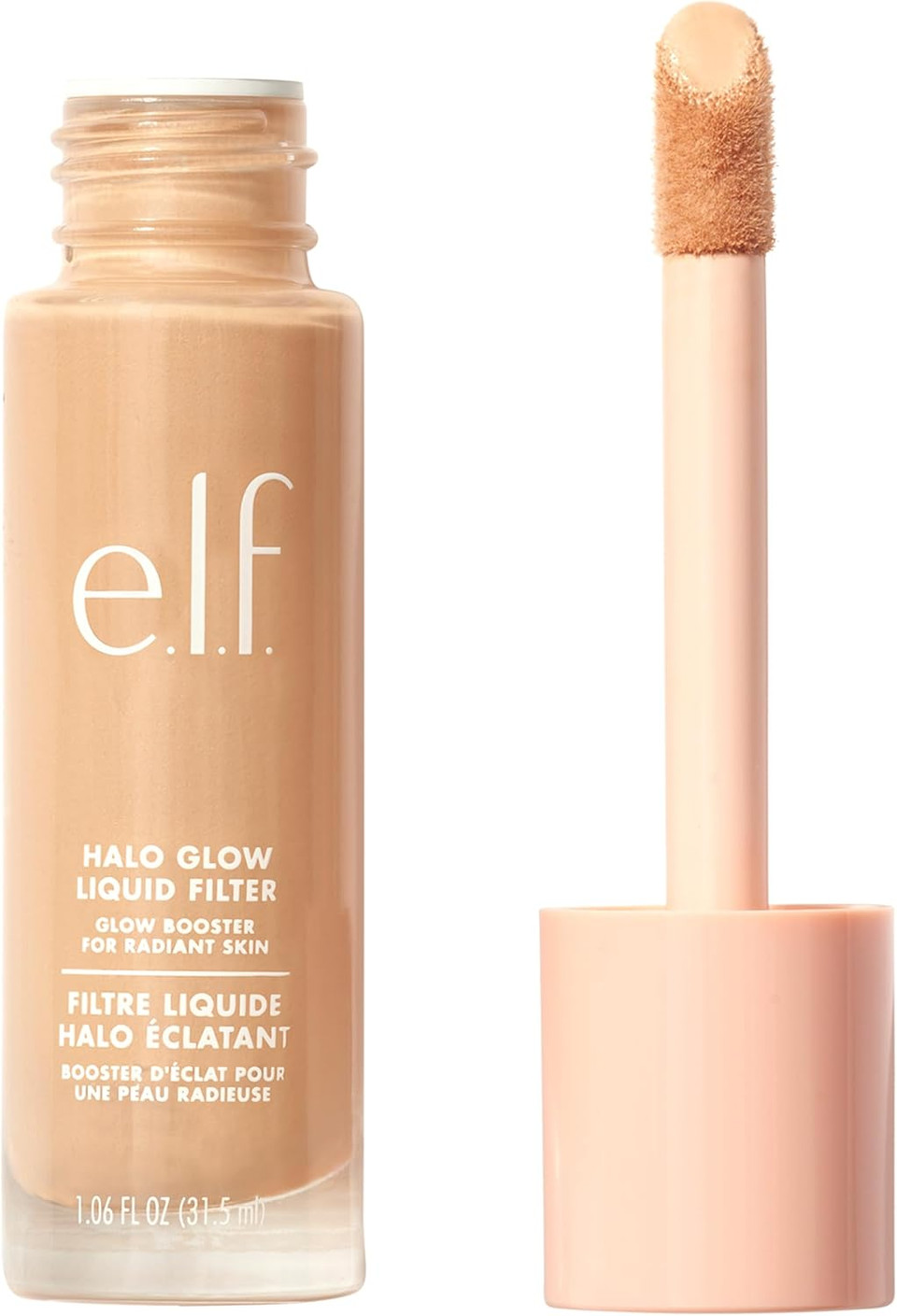 e.l.f. Halo Glow Liquid Filter, Complexion Booster For A Glowing, Soft-Focus Look, Infused With Hyaluronic Acid, Vegan & Cruelty-Free, 7 Deep - Rich