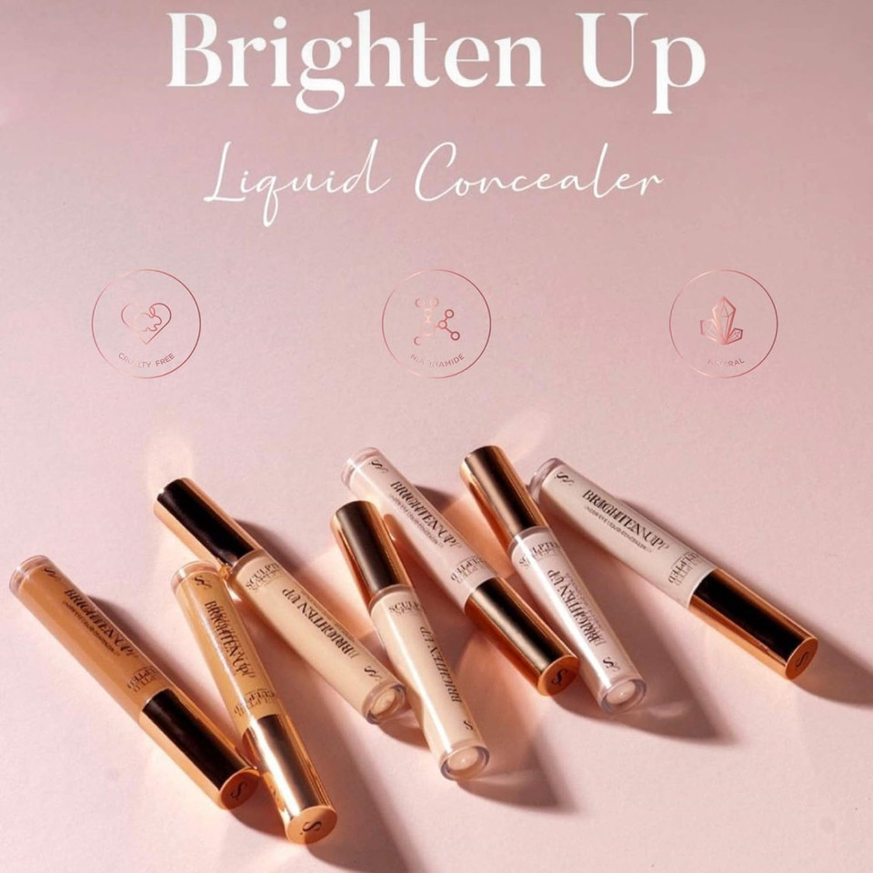 Brighten Up Under Eye Concealer from Sculpted by Aimee (Honey) - 7ml Light Coverage Mineral Liquid Makeup Concealer for Hydrating Delicate Skin & Dark Circles with Niacinamide and Hyaluronic Acid