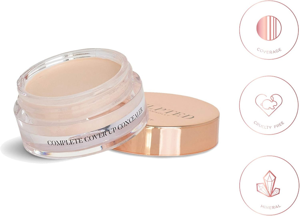 Complete Cover Up Concealer from Sculpted by Aimee (Medium 4.0)  6g Cruelty-Free Mineral Cream Concealer for Coverage of Spots, Scars, Blemishes & Redness