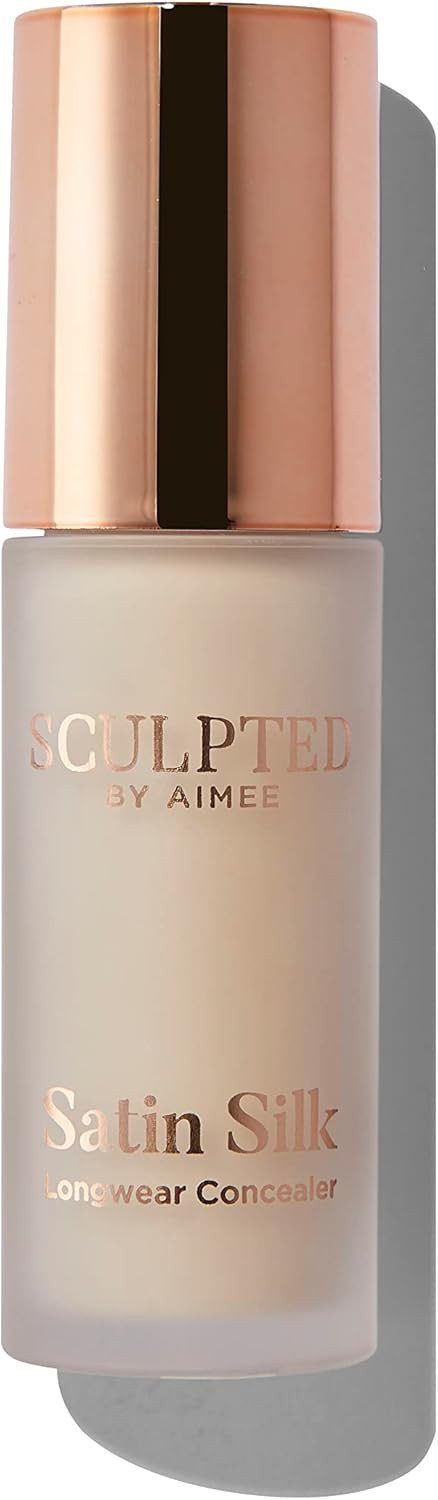 Satin Silk Longwear Concealer - Lightweight, Hydrating & Long-Lasting Concealer from Sculpted by Aimee for Dark Circles, Blemishes and Pigmentation (Ivory 2.0)