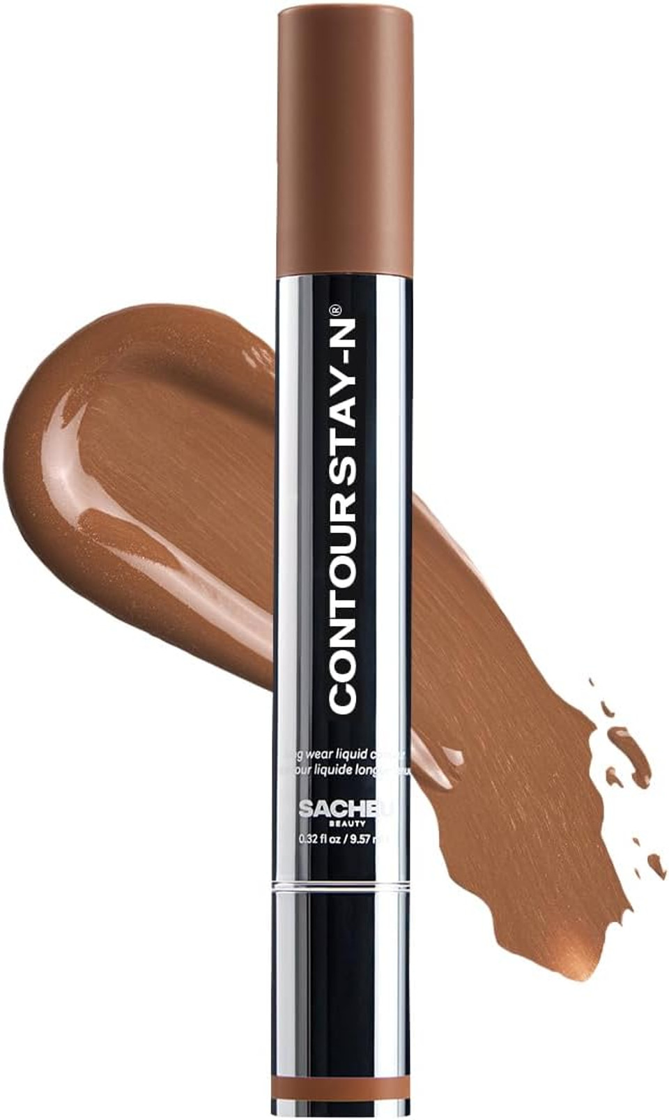 Sacheu Liquid Contour STAY-N Long Wear Bronzer Cream Contour Makeup  Long Lasting, Blendable, & Lightweight Formula  Vegan & Cruelty-free, Giving Boss