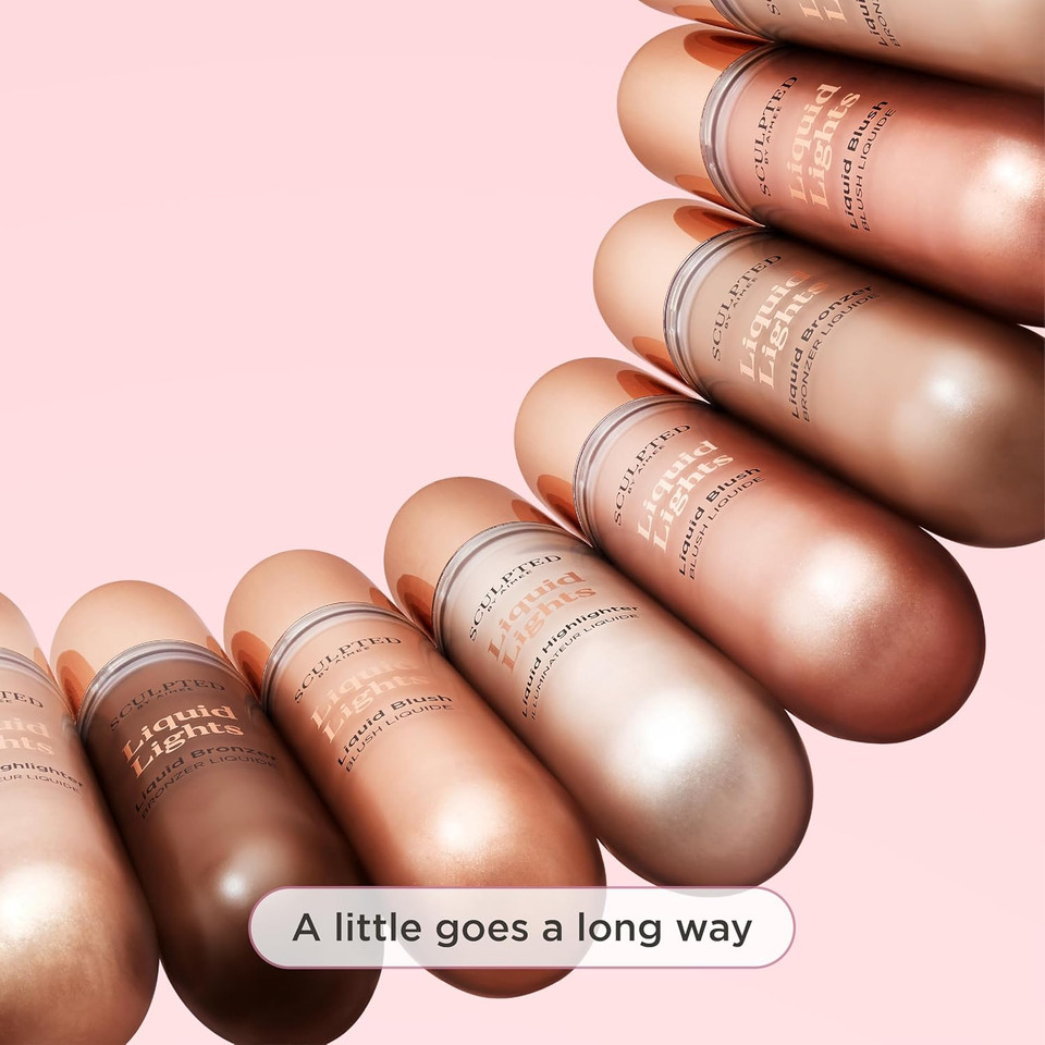 Liquid Lights Blush from Sculpted by Aimee (Pink Pop)  20g Vegan Liquid Blusher for Radiant Pop  3 Shades for Pink, Peach or Rosy Blush Effect Liquid Lights Blush from Sculpted by Aimee (Pink Pop)  20g Vegan Liquid Blusher for Radiant Pop  3 Shades for Pink, Peach or Rosy Blush Effect