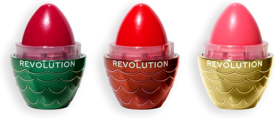 Revolution Beauty, House of Dragon x Revolution Dragon Egg Lip & Cheek Balm Set, Holiday Makeup Set, Buildable Tints & Colors, Vegan & Cruelty-Free Revolution Beauty, House of Dragon x Revolution Dragon Egg Lip & Cheek Balm Set, Holiday Makeup Set, Buildable Tints & Colors, Vegan & Cruelty-Free