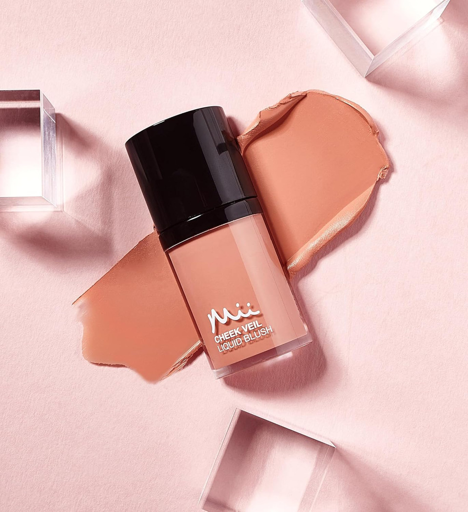 Mii Cosmetics Cheek Veil Liquid Blush | Weightless Liquid Blusher for Cheeks | Brightens with a Natural, Healthy Glow | Buildable & Blendable Makeup Blush | Soft Warm Peach | Radiance | 7ml Mii Cosmetics Cheek Veil Liquid Blush | Weightless Liquid Blusher for Cheeks | Brightens with a Natural, Healthy Glow | Buildable & Blendable Makeup Blush | Soft Warm Peach | Radiance | 7ml