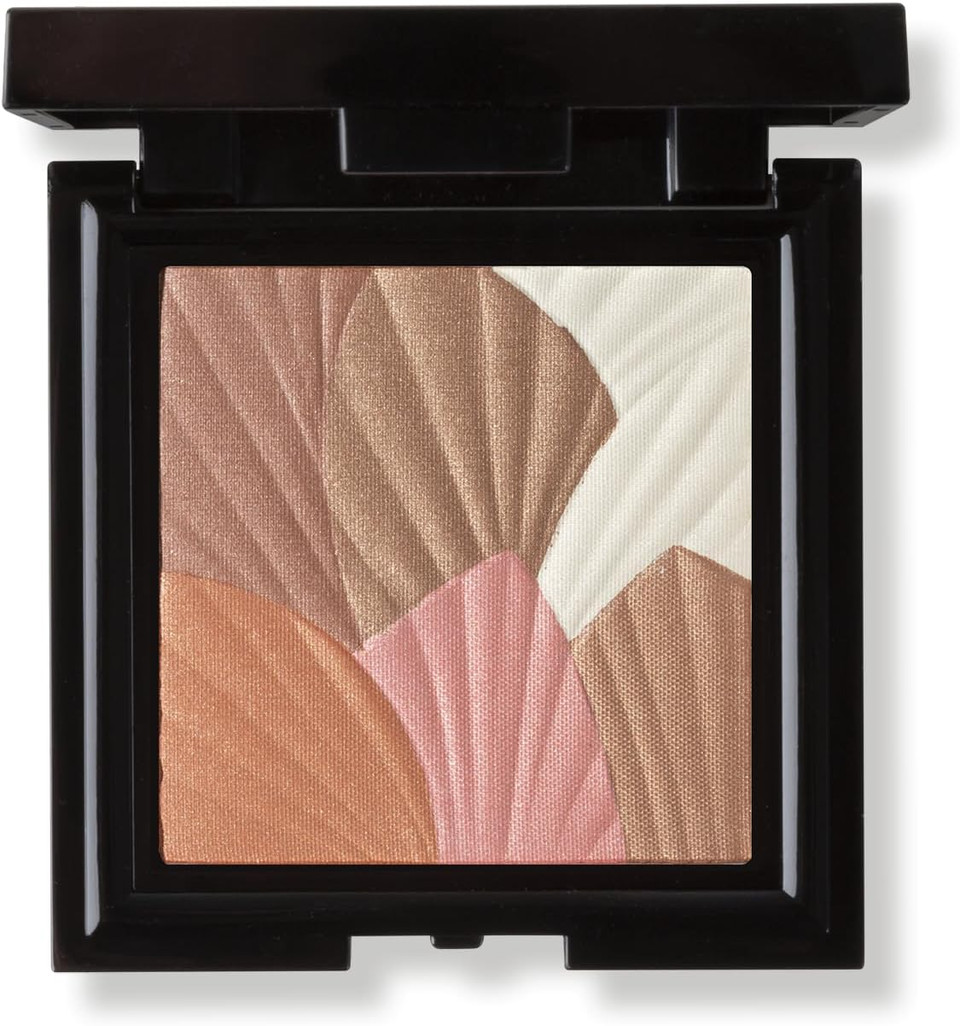 Mii Cosmetics Celestial Skin Shimmer Bronzer & Highlighter Palette, Face Palette for Bronzing, Highlighting & Blush, Includes 6 Shades, Blendable & Buildable, Golden Bronze Shimmer, Aurora