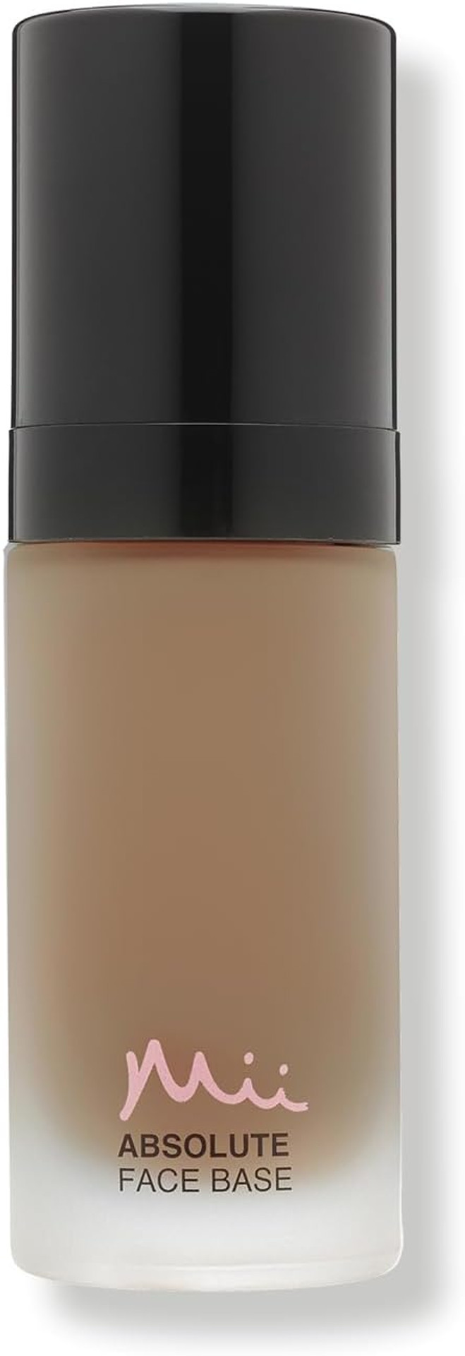 Mii Cosmetics Absolute Face Base, Full Coverage Foundation, Radiant Matte Finish, Feather Light Hydrating Formula, Vegan and Cruelty Free, Utterly Deep 05