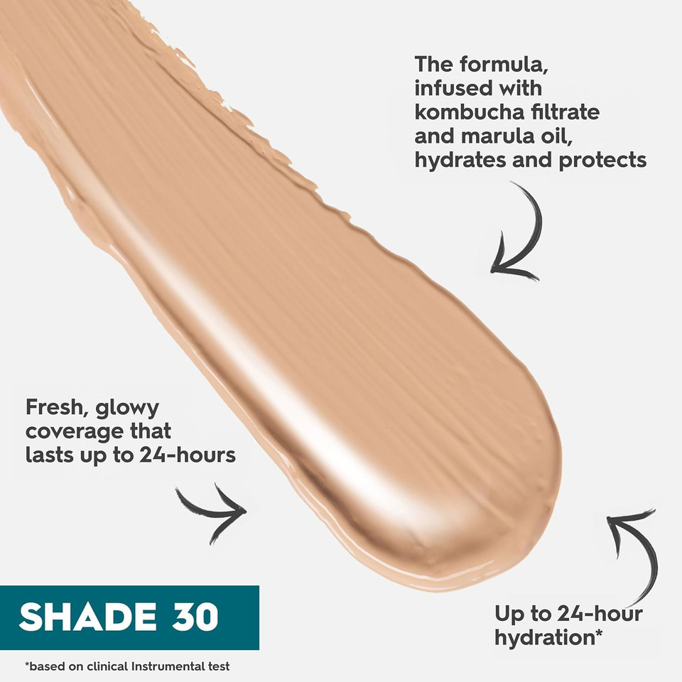 Urban Decay Stay Naked Hydromaniac Tinted Glow Foundation, Buildable Medium Coverage, Vegan Formula*, Shade: 41, 35ml