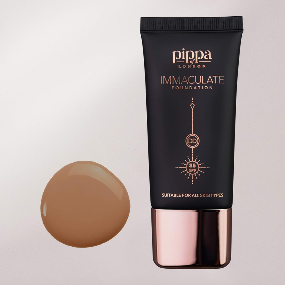 Pippa of London Immaculate Liquid Foundation, Chestnut 212, Lightweight, Medium Coverage, Matte Finish SP35