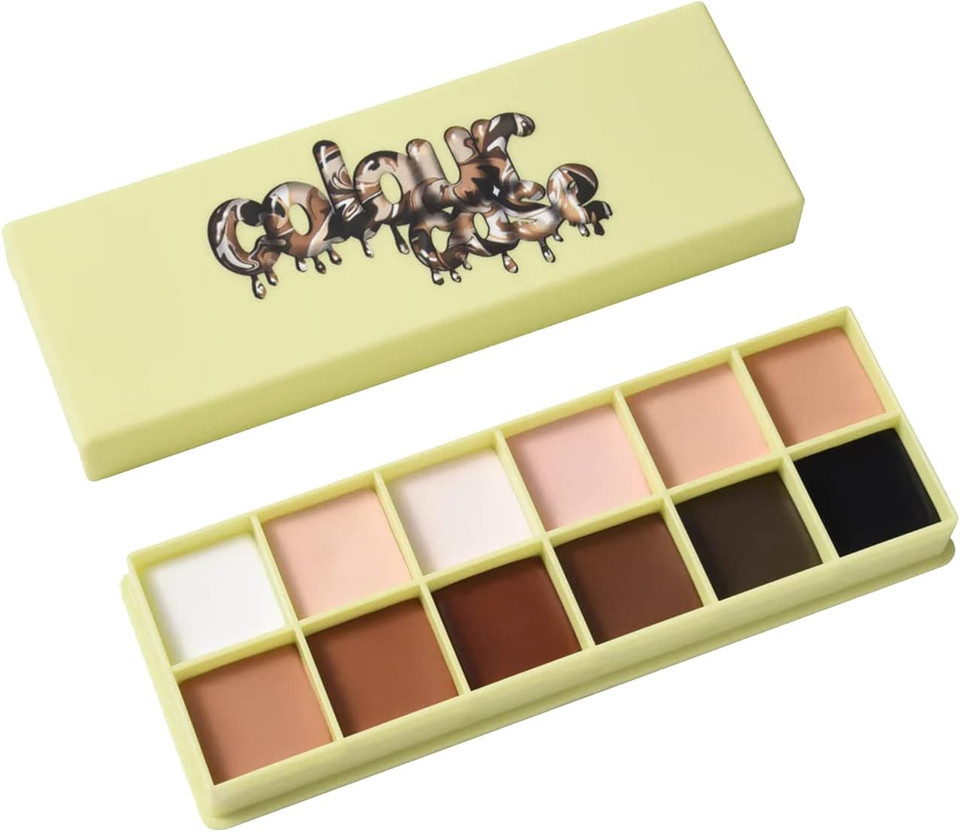 Colour Case Cosmetic Paint Palette & Brush Set (The Essentials)