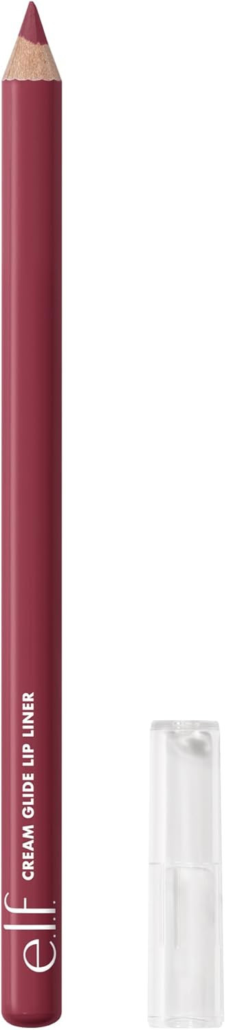e.l.f. Cream Glide Lip Liner, Highly Pigmented Pencil for Shaping & Sculpting Lips, Semi-Matte Finish, Vegan & Cruelty-Free, That Merlot Tho