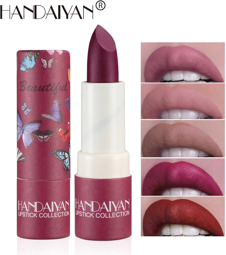 Matte Lipstick Waterproof Long Lasting Moisturizing Lip Stick Sexy Red Pink Velvet Nude Lipsticks Women Cosmetics Lipstick (Rose Bean Paste) Matte Lipstick Waterproof Long Lasting Moisturizing Lip Stick Sexy Red Pink Velvet Nude Lipsticks Women Cosmetics Lipstick (Rose Bean Paste)