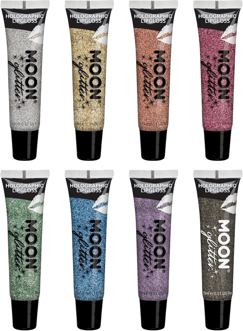 Holographic Glitter Lipgloss by Moon Glitter - 15ml - Blue