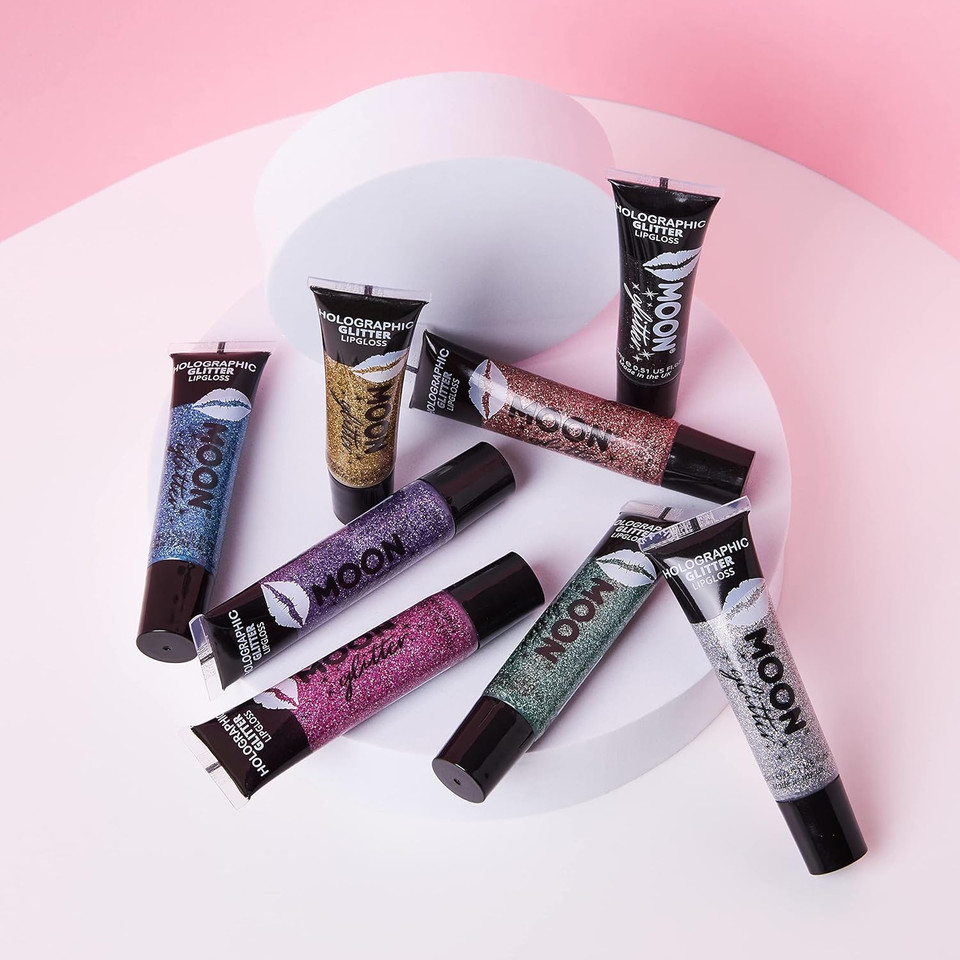 Holographic Glitter Lipgloss by Moon Glitter - 15ml - Blue