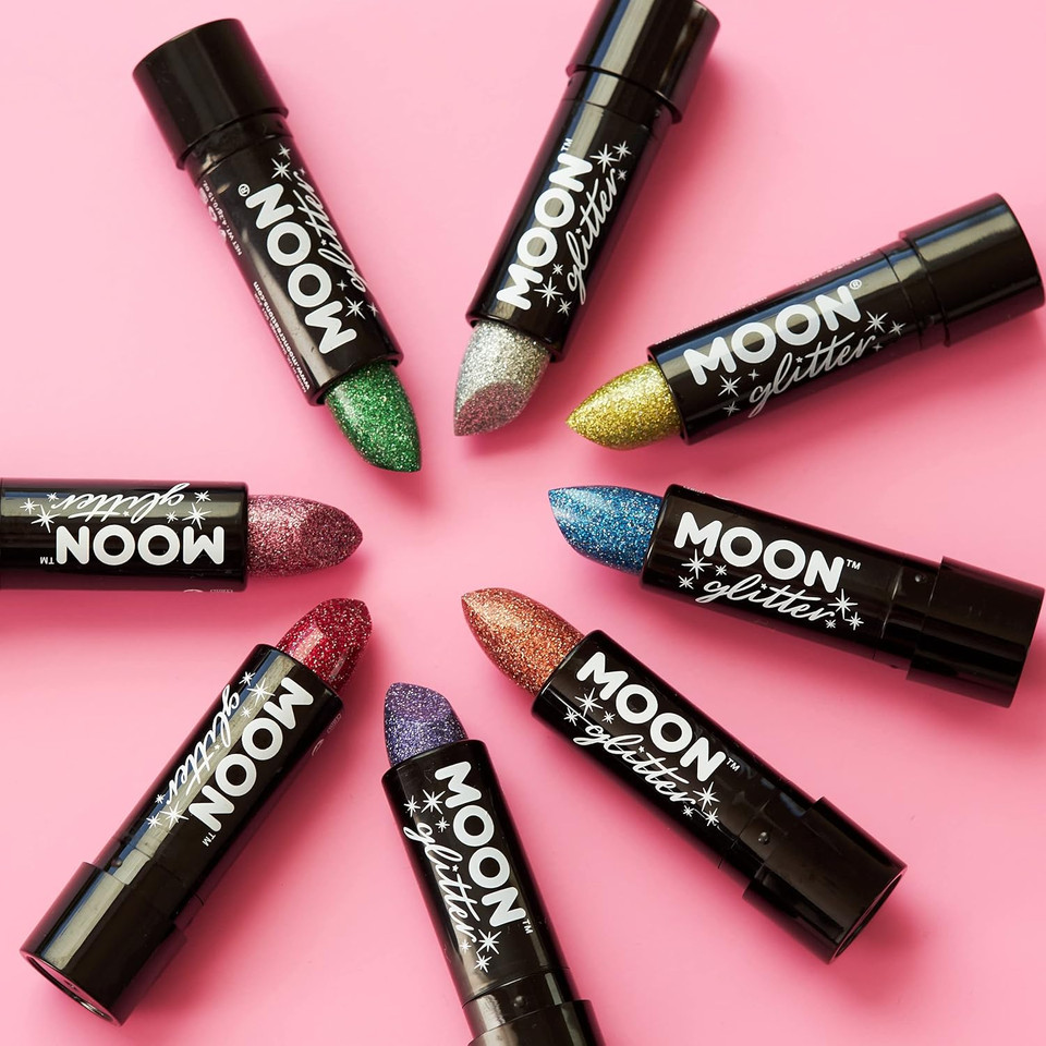 Holographic Glitter Lipstick by Moon Glitter - Gold