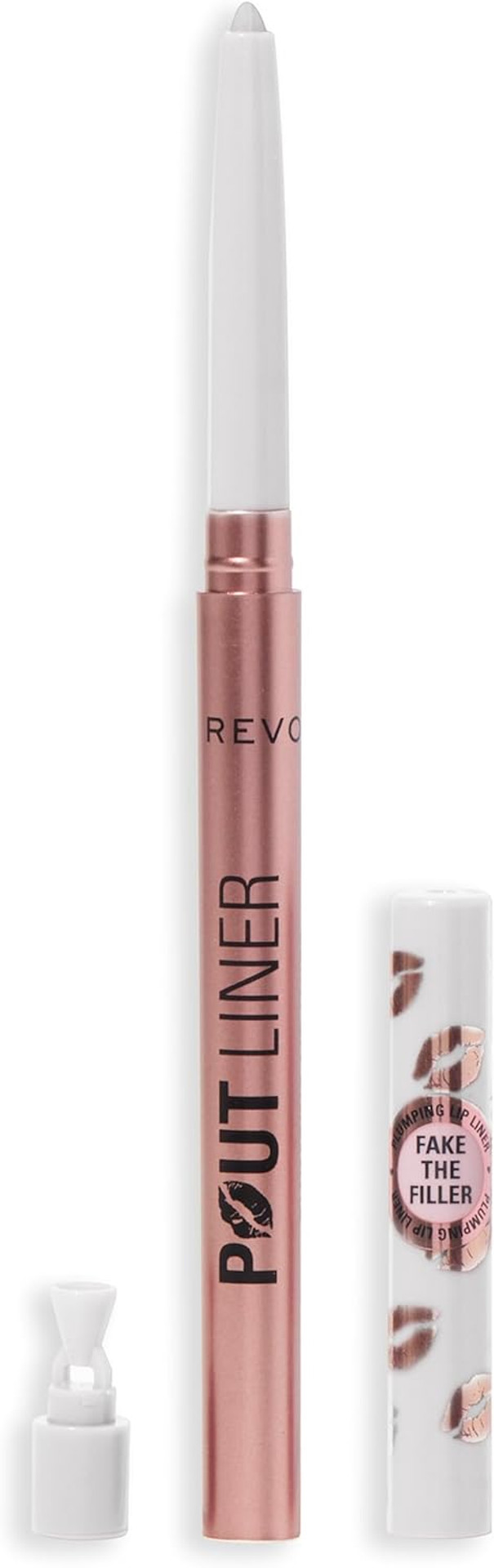 Revolution Beauty, Pout Bomb Plumping Lip Liner, Long Lasting Lip Shaper with Hyaluronic Acid & Vitamin E, Vegan & Cruelty-Free, Clear Revolution Beauty, Pout Bomb Plumping Lip Liner, Long Lasting Lip Shaper with Hyaluronic Acid & Vitamin E, Vegan & Cruelty-Free, Clear