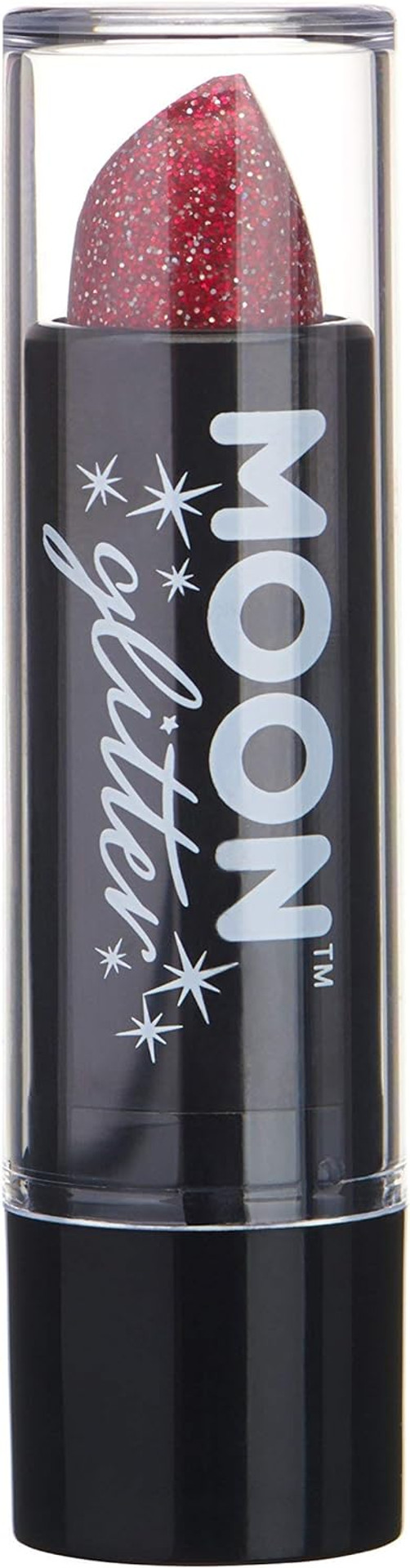 Holographic Glitter Lipstick by Moon Glitter - Red