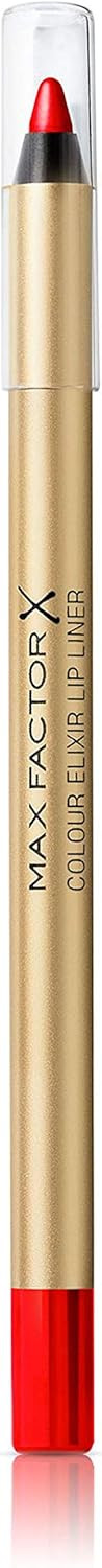 Max Factor Colour Elixir Moisturising Lip Liner, 10 Red Rush, 1.2 g