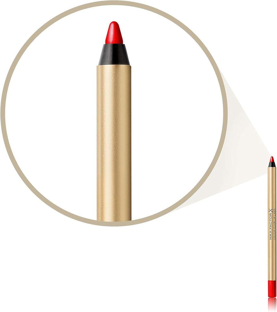 Max Factor Colour Elixir Moisturising Lip Liner, 10 Red Rush, 1.2 g