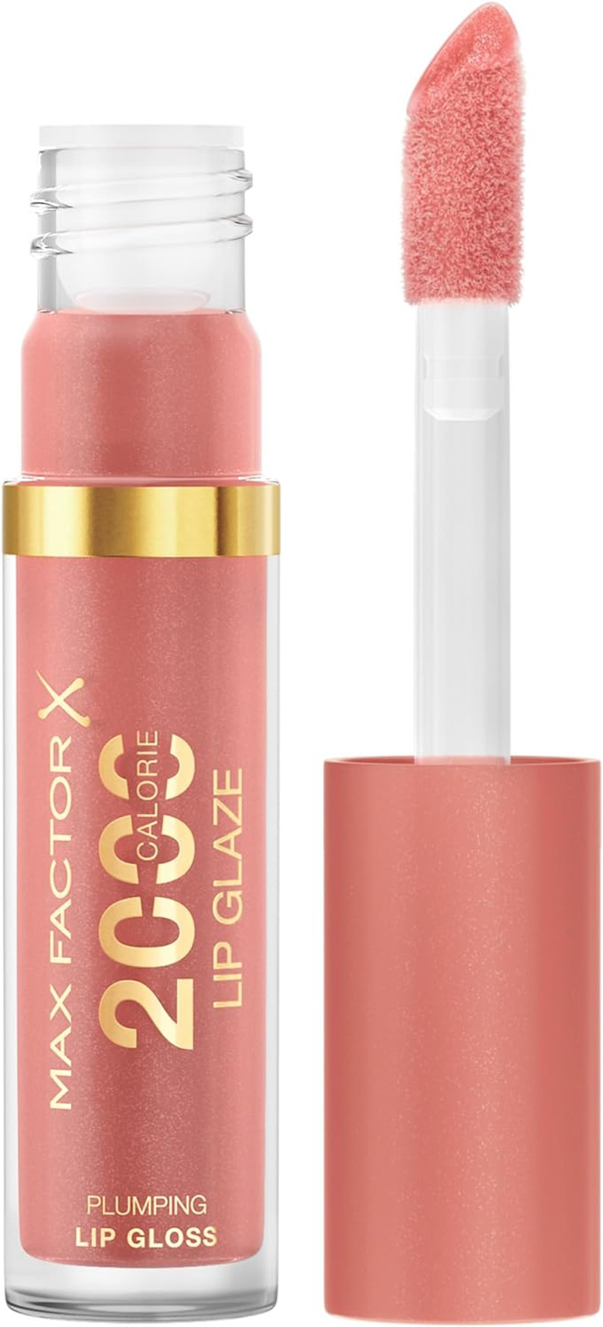 Max Factor 2000 Calorie Lip Glaze Pink Fizz, Full Shine Lip Gloss, Nourishing with Hyaluronic Acid & Squalane, Instant Plump, Non-Sticky, Vanilla-Milk Scent, Fuller Looking Lips Max Factor 2000 Calorie Lip Glaze Pink Fizz, Full Shine Lip Gloss, Nourishing with Hyaluronic Acid & Squalane, Instant Plump, Non-Sticky, Vanilla-Milk Scent, Fuller Looking Lips