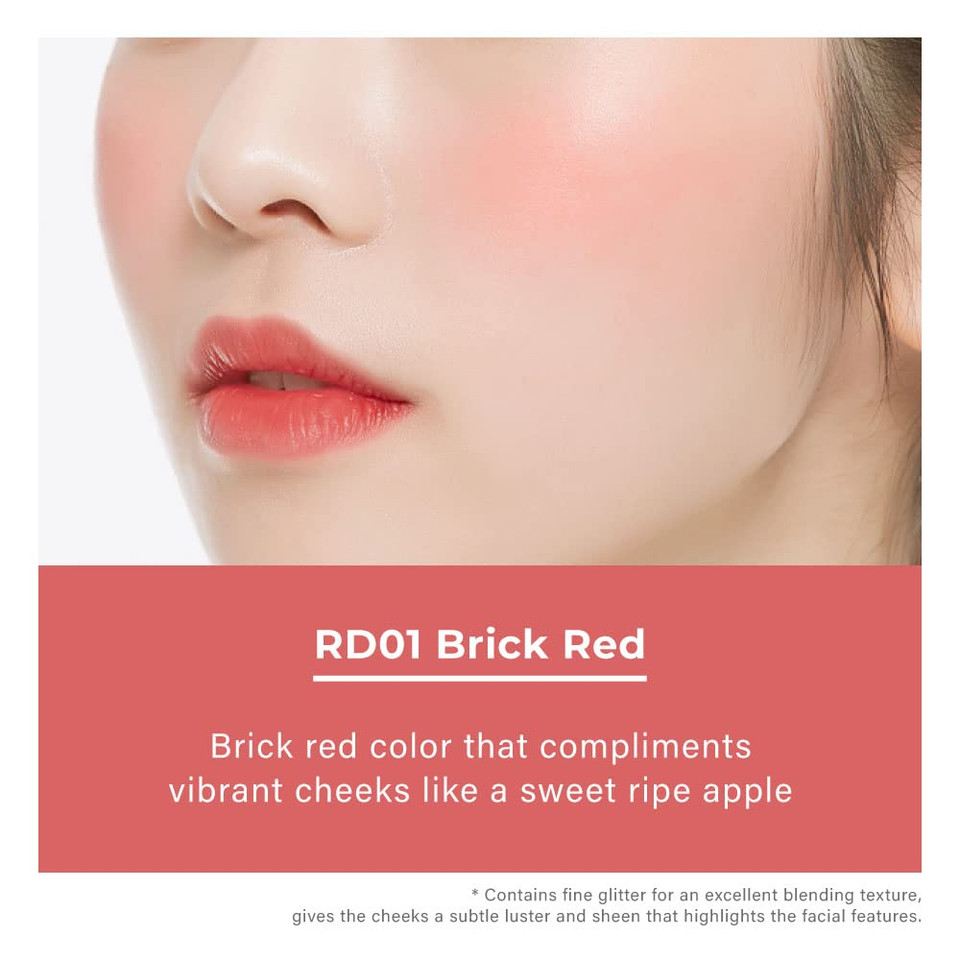 A'Pieu Juicy-Pang Jelly Blusher (Rd01) - Velvety Finish - Easy Blending Blusher - Delicate Look - K-Beautyrd01